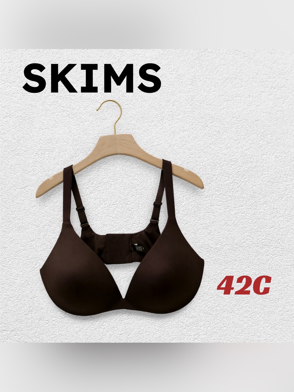 ⬇️👍VGUC SKIMS | 42 C | Cocoa wireless seamless confort super push-up bra**